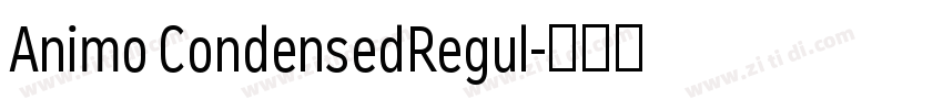 Animo CondensedRegul字体转换 Animo CondensedRegul字体转换